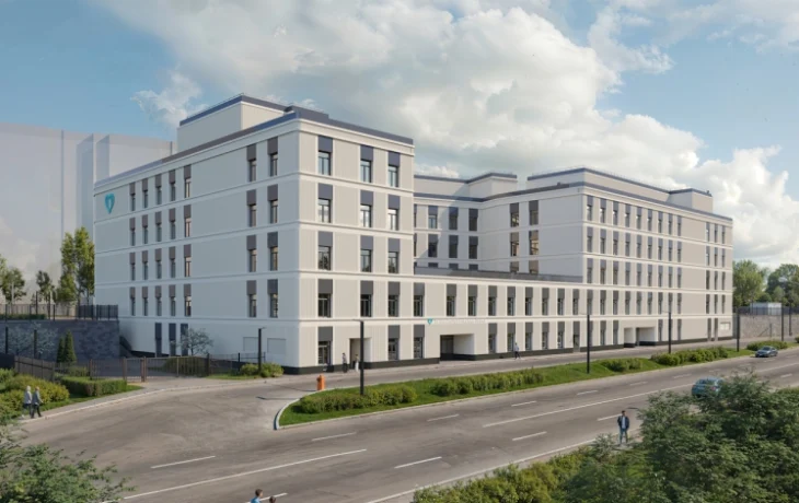 Владимир Ефимов: готовность строящейся детско-взрослой поликлиники в Некрасовке составляет 80 процентов