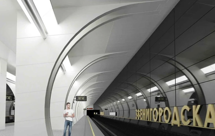 Началась черновая отделка станции метро «Звенигородская»