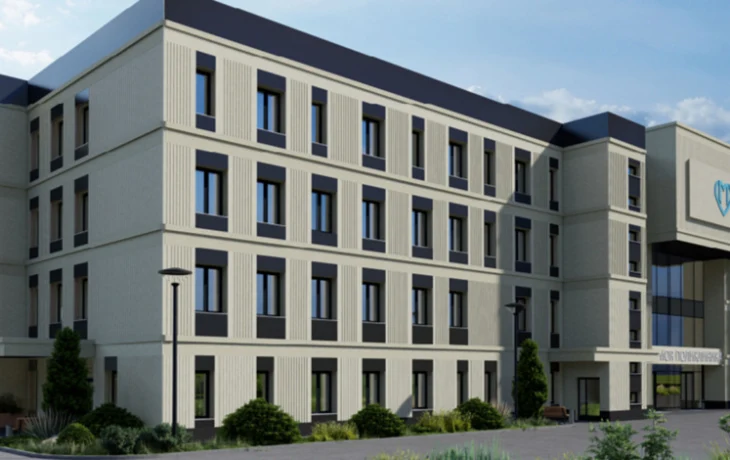 Новая взрослая поликлиника в Троицке построена более чем на 45% Новая взрослая поликлиника в Троицке построена более чем на 45%