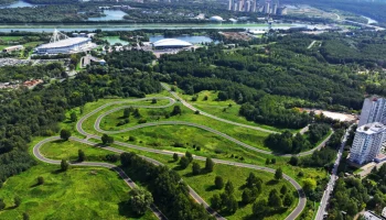 Завершен первый этап благоустройства парка «Крылатские холмы» и олимпийской велотрассы – мэр