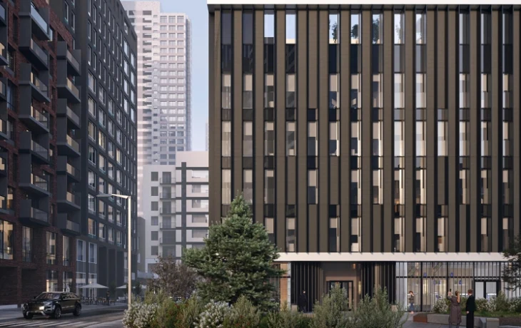 Бизнес-центр с террасой на крыше возводится в районе Пресненский