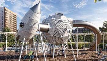 Форма круга легла в основу концепции общественного пространства во Внукове