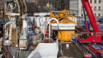 Стартовала проходка еще одного вертикального ствола на строящейся станции метро «Достоевская»