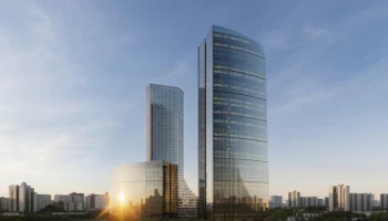 Световые «паруса» украсят бизнес-центр в деловом квартале «Большой Сити»