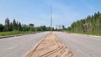 Восточный обход г. Мурино в Ленобласти заасфальтировали на 25%