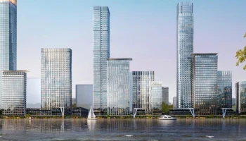 Стекло с серебряным напылением применят для отделки ЖК в районе Левобережный