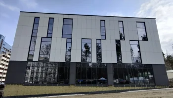 Фасадные работы в Научно-исследовательском центре кампуса НГУ выполнены на 50%