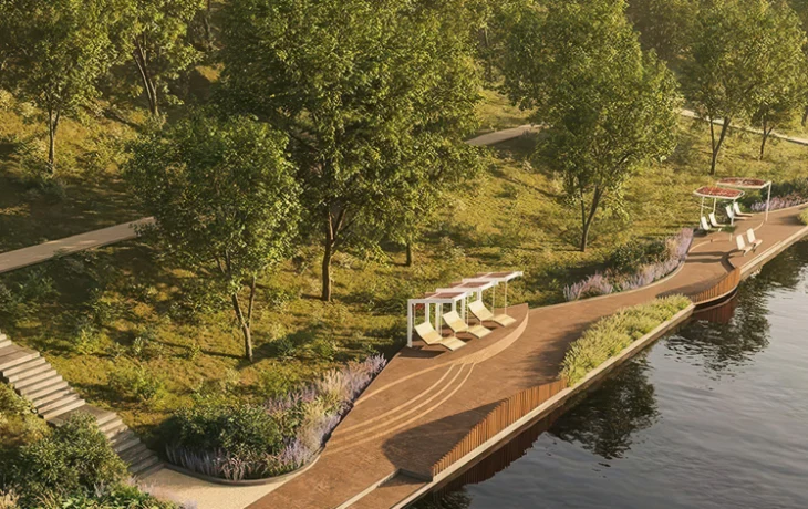 Владимир Ефимов: реконструкция Карамышевской набережной выполнена на 15 процентов Владимир Ефимов: реконструкция Карамышевской набережной выполнена на 15 процентов