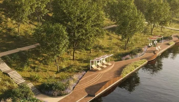 Владимир Ефимов: реконструкция Карамышевской набережной выполнена на 15 процентов