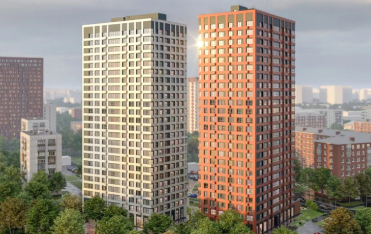 На севере столицы ведется разработка котлована для возведения дома по реновации