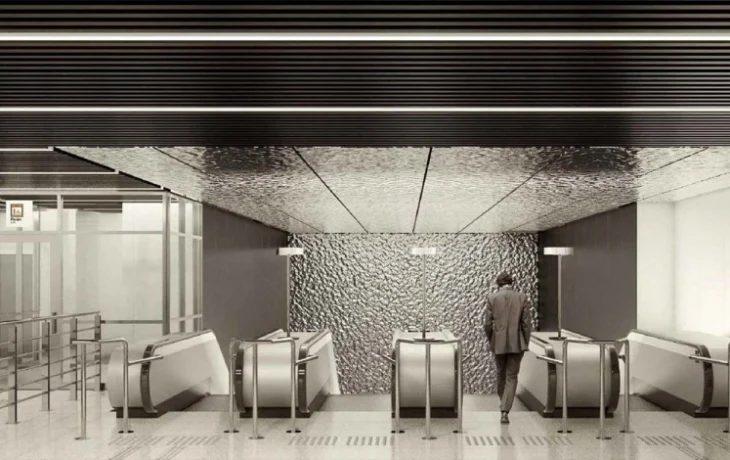 На строящейся станции метро «Народное Ополчение» смонтировали эскалаторы