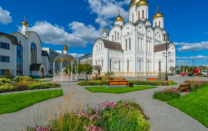 Завершено строительство храма Успения Пресвятой Богородицы на Берёзовой аллее