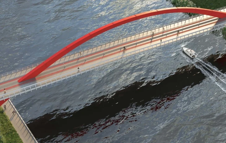 Второй пешеходный мост строится в Мнёвниковской пойме – мэр