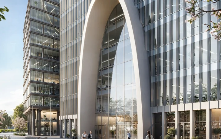 Бизнес-центр с выразительными арками появится в Мнёвниковской пойме