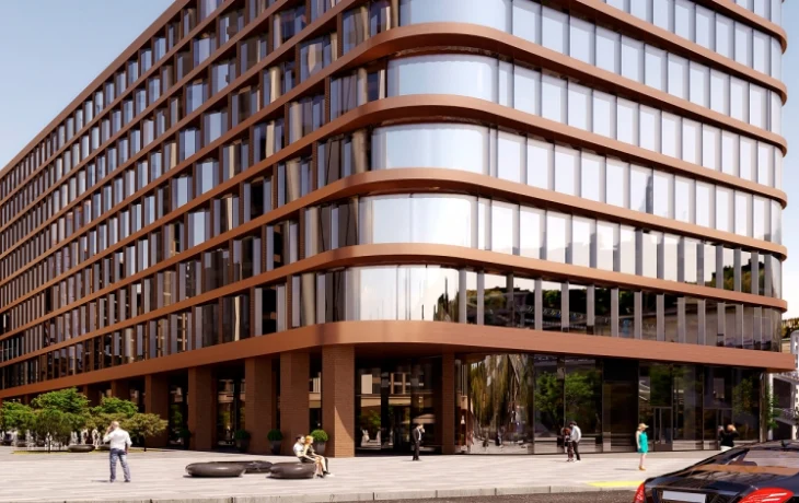 Началось строительство наземного уровня делового центра в районе Хамовники