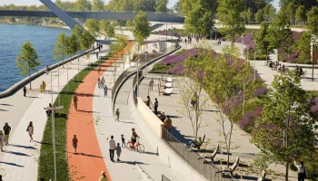 Две набережные с амфитеатрами и причалом появятся в Мнёвниковской пойме – мэр