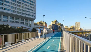 Сергей Собянин: велопешеходный мост свяжет Живописную улицу и Щукинский полуостров