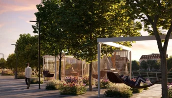 Участок набережной Москвы-реки «Западный порт» реконструирован на 20%