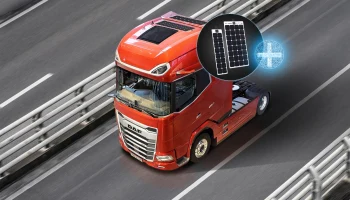DAF предлагает устанавливать легкие солнечные панели на грузовики и трейлеры
