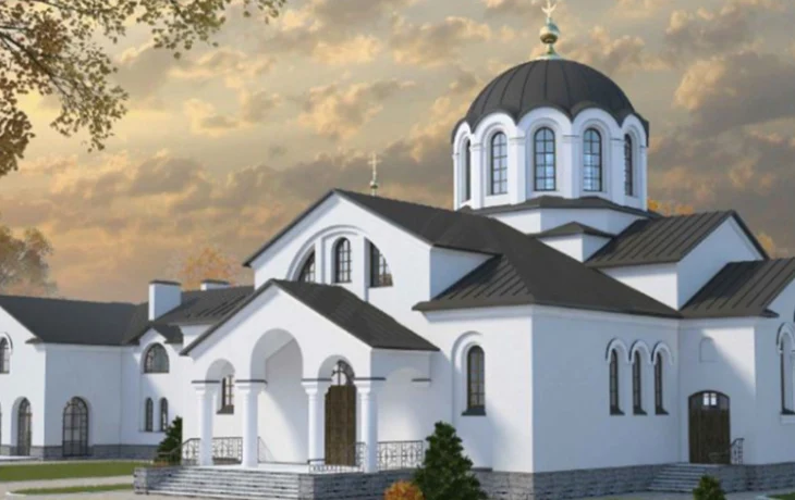 Основной крест увенчал купол строящегося храма на Речном вокзале