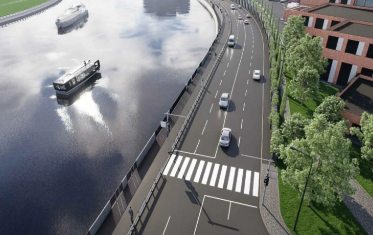 Владимир Ефимов: завершается строительство пешеходной зоны на участке Симоновской набережной