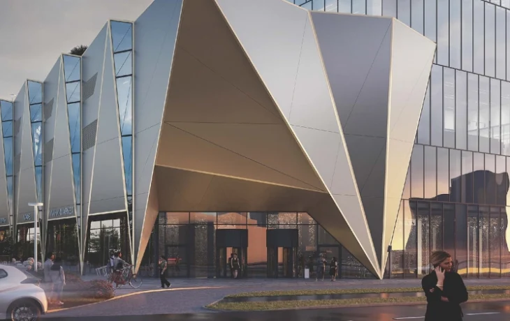 Бизнес-центр в виде кристалла построят в районе Левобережный