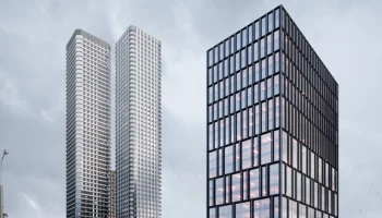 Архитектурная подсветка подчеркнет ритм фасада бизнес-центра в Тимирязевском районе