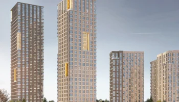 Башни с «золотым поясом» появятся в жилом комплексе на берегу Москвы-реки