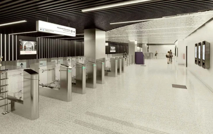 Монолитные конструкции вестибюлей станции метро «Народное Ополчение» почти готовы