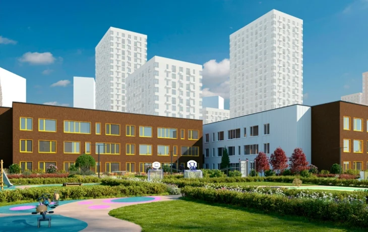 Детский сад с бассейном на Волоколамском шоссе построен более чем на 70%