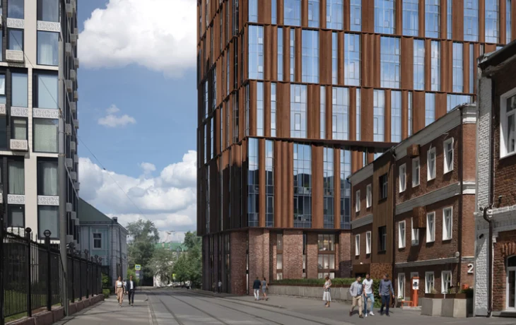 Около станции метро &laquo;Тульская&raquo; появится офисное здание с габионами