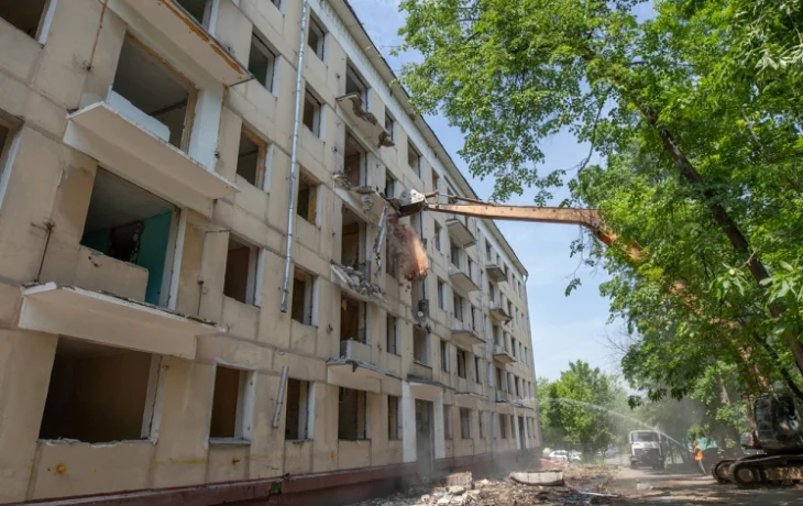 В районе Косино-Ухтомский по технологии «умного сноса» разобрали 15 домов в рамках реновации
