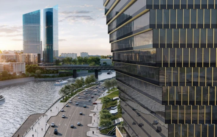 Монолит бизнес-центра в ММДЦ «Москва-Сити» возводится на уровне пятого этажа Монолит бизнес-центра в ММДЦ «Москва-Сити» возводится на уровне пятого этажа