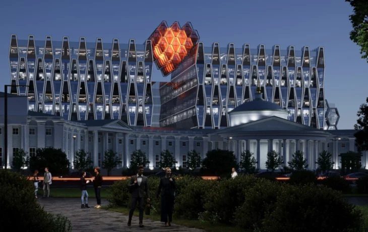 Инсталляция в виде сердца украсит новый корпус НИИ им. Склифосовского