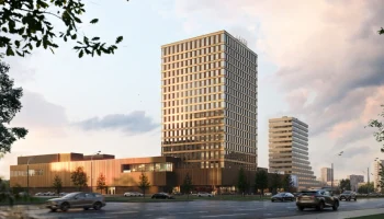Архитектурная подсветка украсит фасады бизнес-центра в районе Очаково-Матвеевское