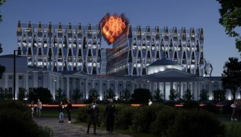 Инсталляция в виде сердца украсит новый корпус НИИ им. Склифосовского