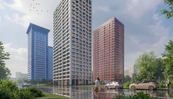 На Авиационной улице возводят надземную часть дома для программы реновации на 354 квартиры