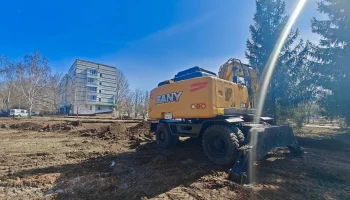 В городе Отрадном Самарской области начались работы по благоустройству