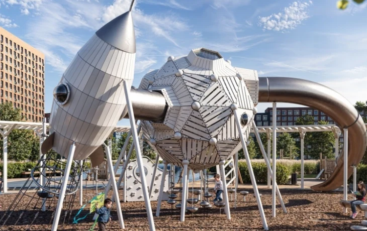 Форма круга легла в основу концепции общественного пространства во Внукове