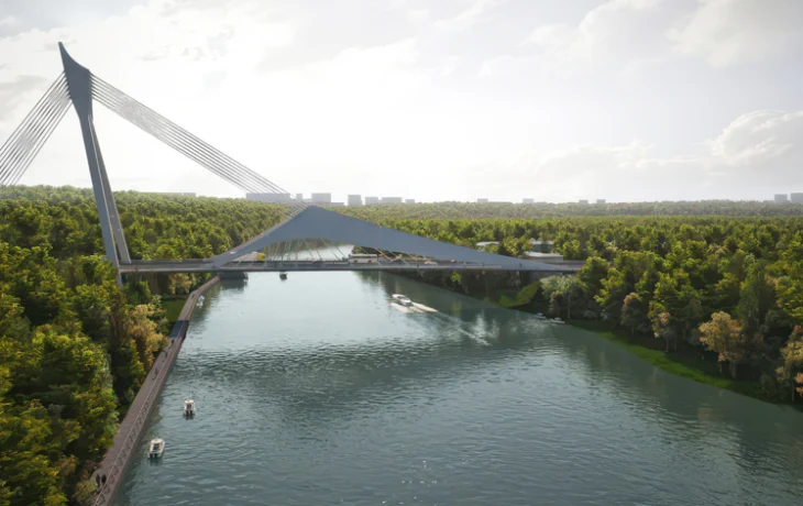 Владимир Ефимов: до конца 2028 года в столице возведут четыре моста с применением технологии вантового строительства