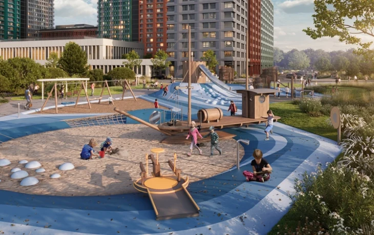 Детский игровой маршрут с разноформатной инфраструктурой обустроят в районе Войковский